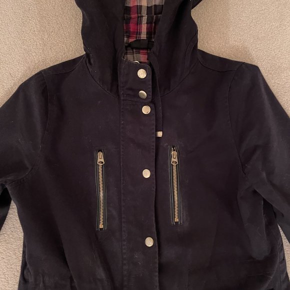 TOPSHOP- Black spring jacket, US 2 size - Picture 2 of 4